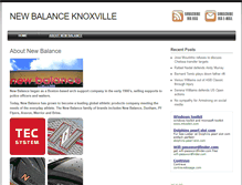 Tablet Screenshot of newbalanceknoxville.com
